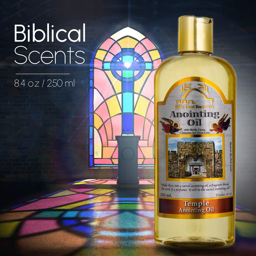 Close look at Galilee olive oil blend in Bible Land Treasures Anointing Oil for meditation.