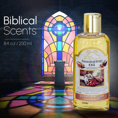 Bible Land Treasures frankincense resin highlights serene atmosphere.