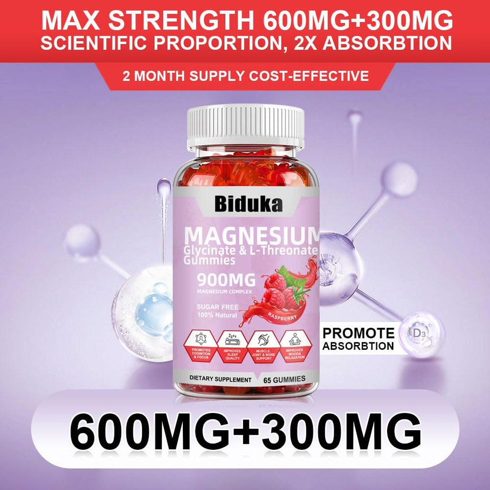 Biduka gummies with sugar-free and gluten-free labeling for dietary needs.