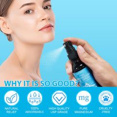 Bieyoc easy absorption spray on skin demonstrates fast, non-greasy finish