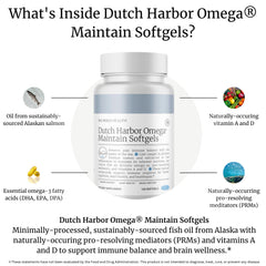 Big Bold Health Dutch Harbor Omega Maintain softgels with lemon flavor for easy daily use.