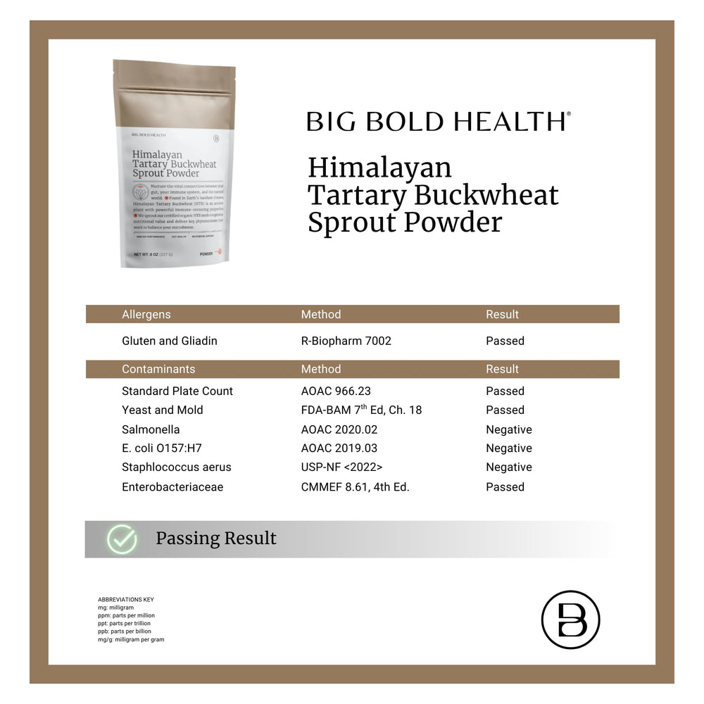 BIG BOLD HEALTH farm field image hints at small-farm sourcing and clean ingredients.