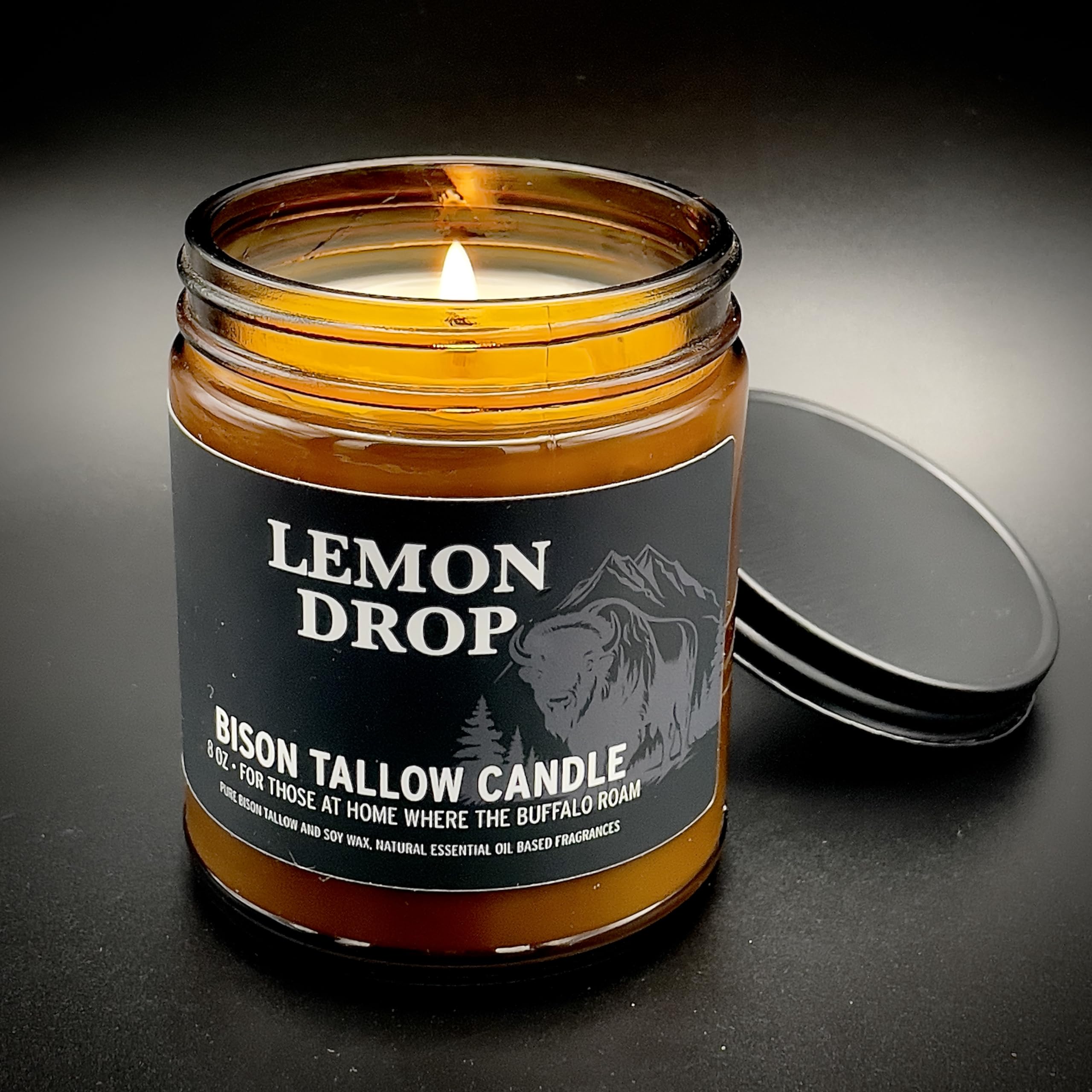 Lemon Drop scent notes of lemon, orange, and lemongrass for refreshing ambiance