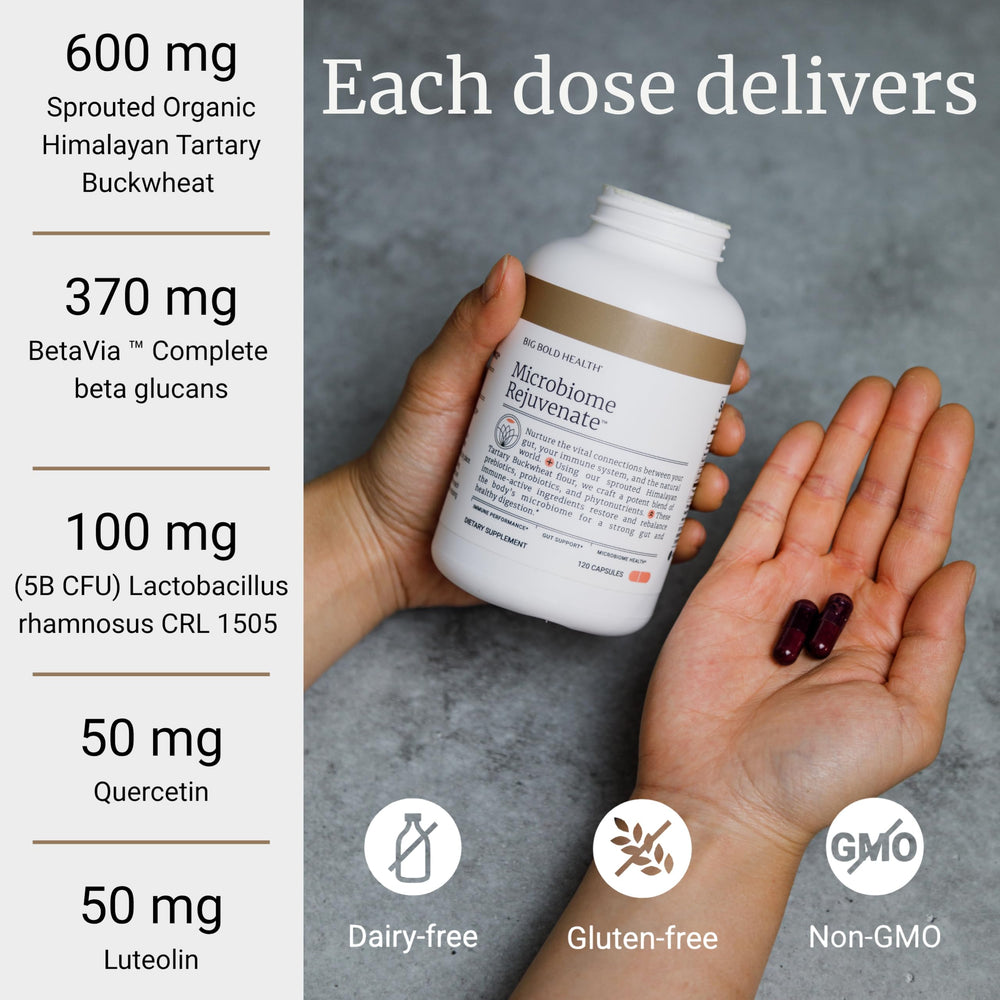 BIG BOLD HEALTH Microbiome Rejuvenate gluten-free packaging and label