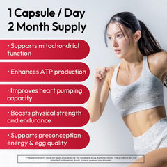 BIGVITA ubiquinol capsules close-up highlighting easy-to-swallow softgel for heart support.