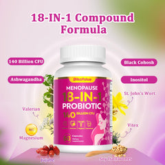 BIKAYALUE 18-in-1 formula ingredients closeup including Black Cohosh and inositol
