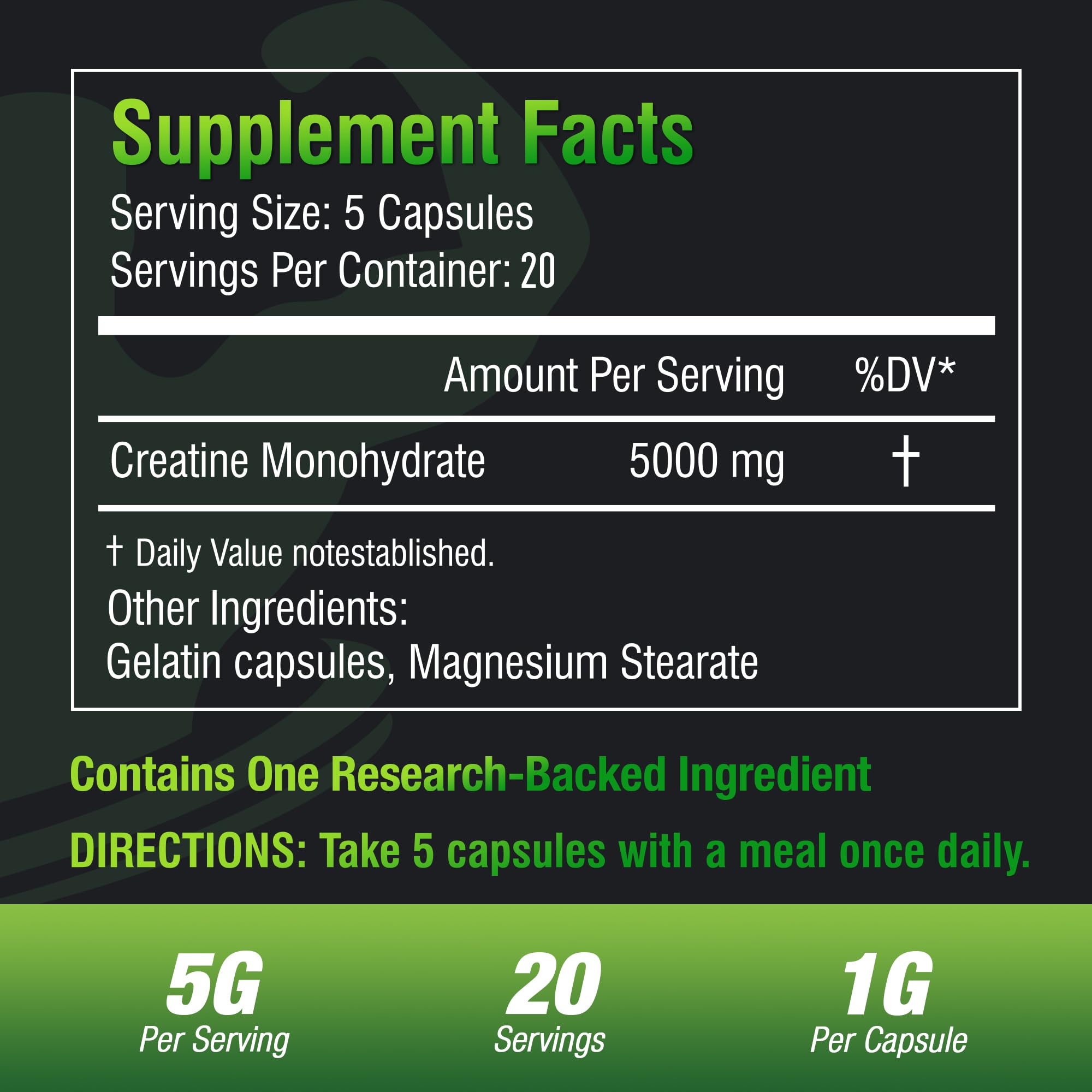 BIKAYALUE Creatine Monohydrate capsules in hand for convenient daily performance.
