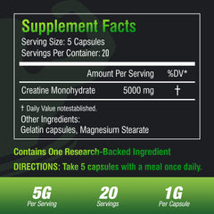 BIKAYALUE Creatine Monohydrate capsules in hand for convenient daily performance.