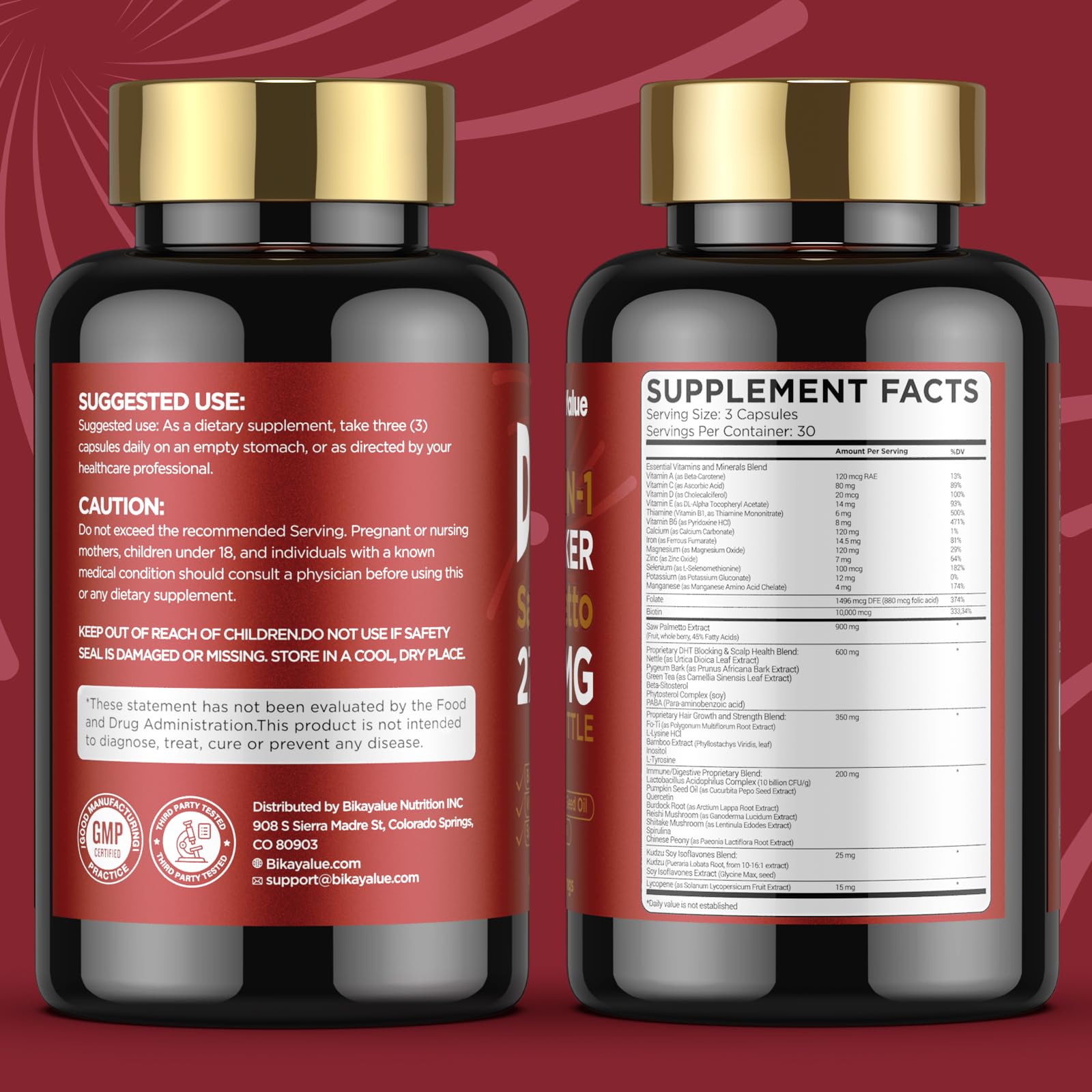BIKAYALUE GMP-certified manufacturing seal reinforcing quality standards.