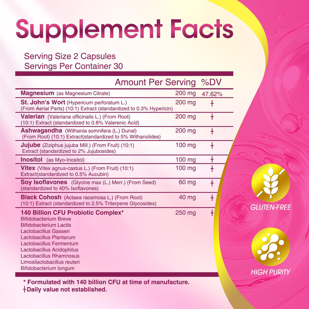 BIKAYALUE menopause ingredients list highlighting the 18-in-1 blend.