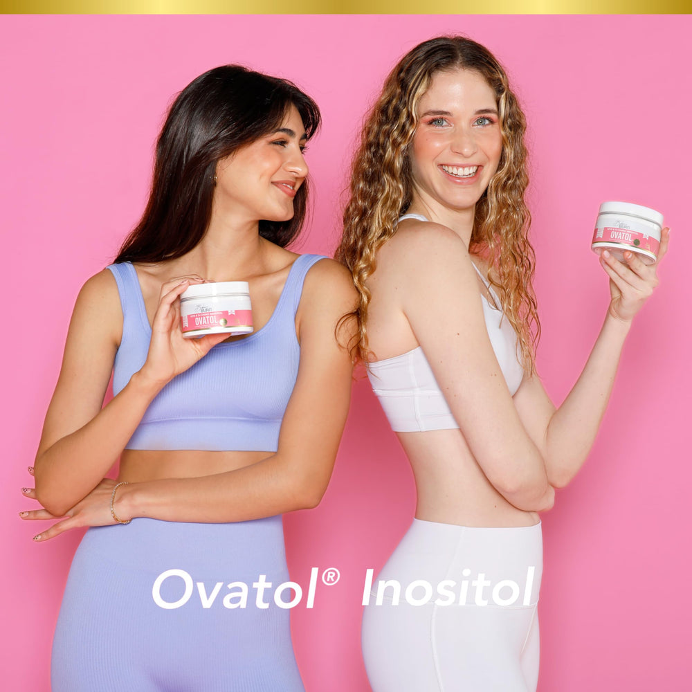 Bikini Burn Ovatol science-40to1-ratio graphic illustrates 5.85g Myo-inositol per serving