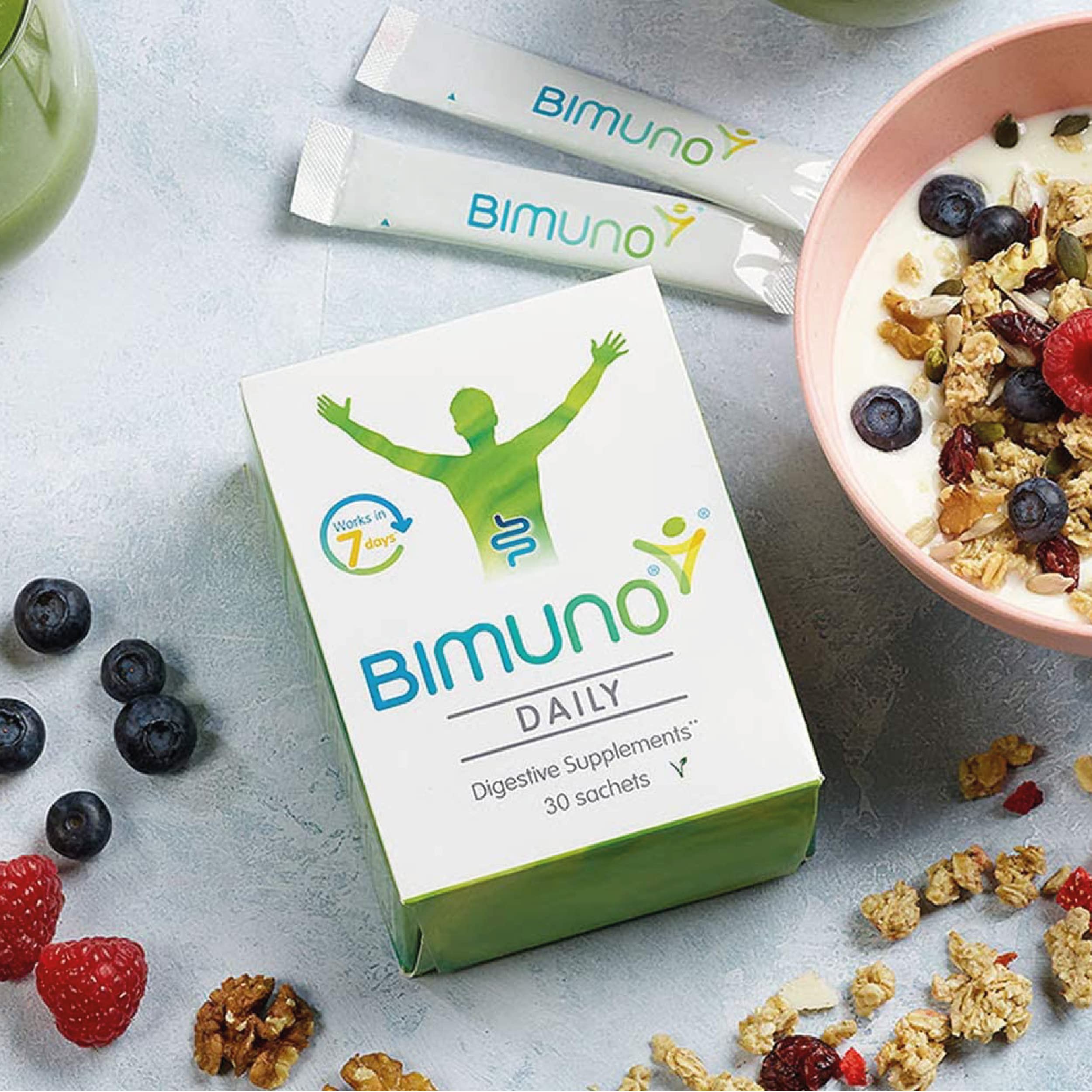 BIMUNO Immunity ready-to-use sachets for the whole family.