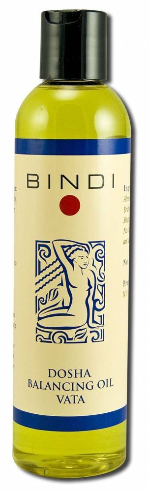 Bindi Vata Massage Oil bottle with warm aroma for calming skin