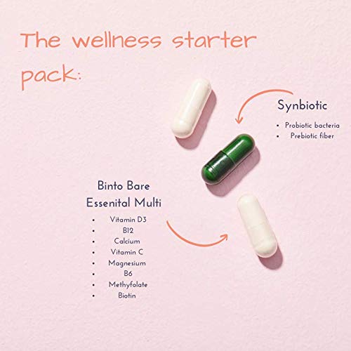 Binto Bare Essentials ingredients label emphasizing clean formulation