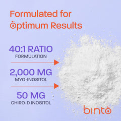 Inositol mix in glass ready to drink for daily routine