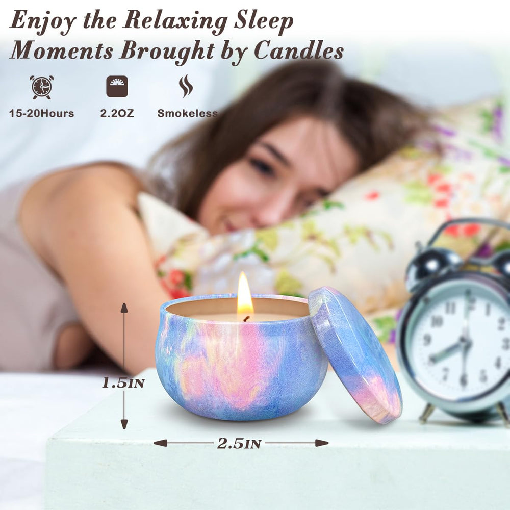 BINYUAN aromatherapy candles 9-pack ideal for yoga or meditation.