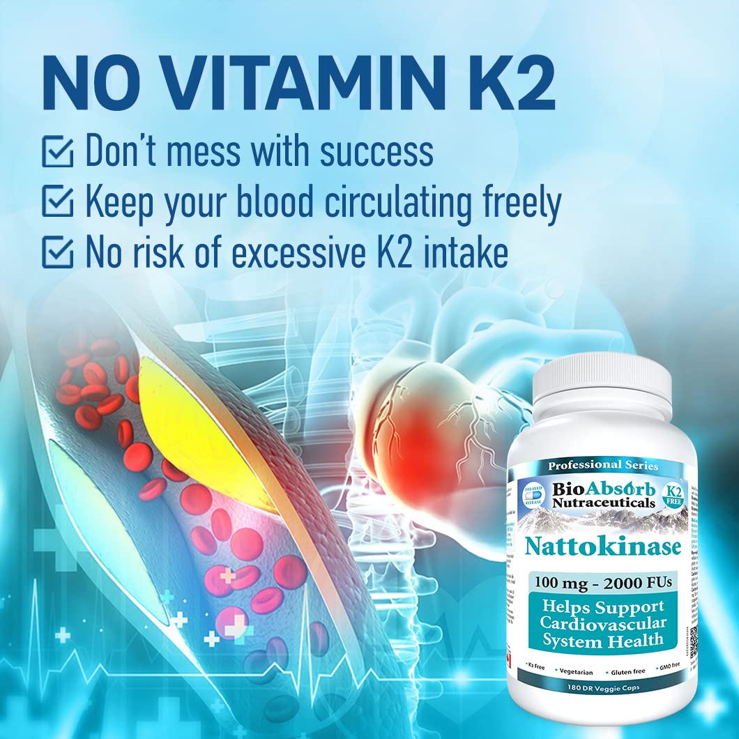 Bio Absorb Nattokinase non-GMO label on bottle