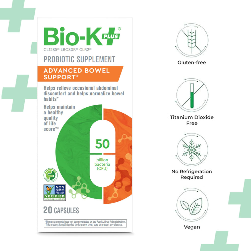 Frasco Bio-K Plus no requiere refrigeración para uso diario.