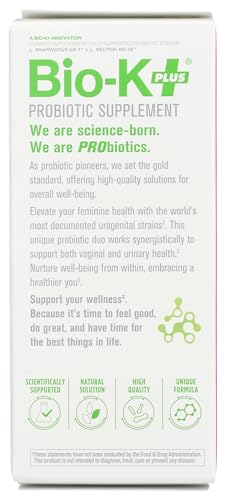 Bio-K Plus Porbiocs capsules close-up for easy daily intake.