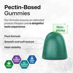 BIO KRAUTER 5HTP Gummies vegan ingredients label highlights non-GMO