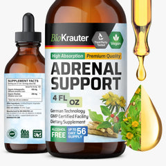 BIO KRAUTER adrenal tincture bottle for daily energy support