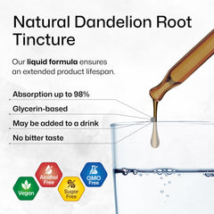 Pour BIO KRAUTER Dandelion Root Extract into water for an easy daily ritual.