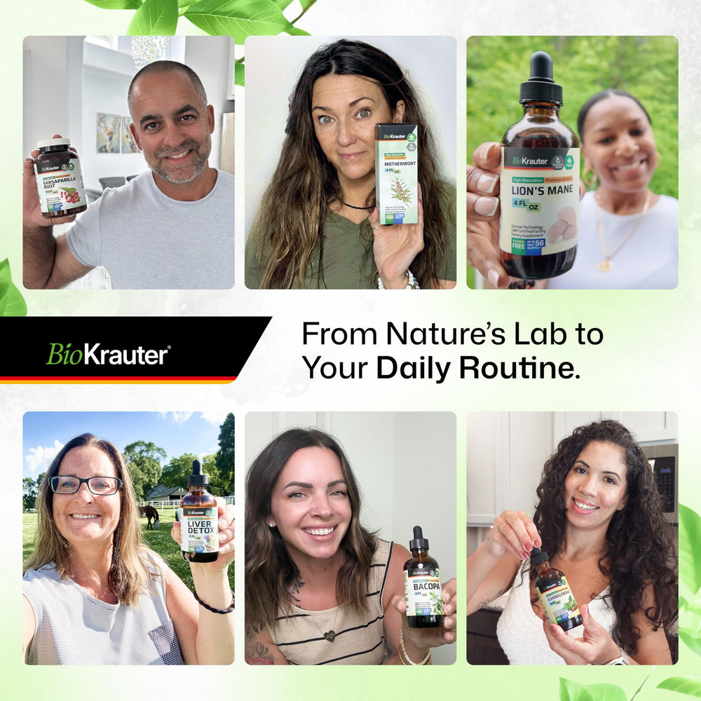 BIO KRAUTER Hawthorn berry extract ingredients label close-up with clean formula.