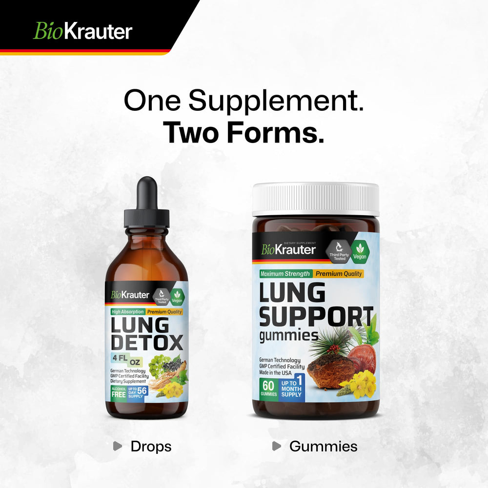 Serving image showing daily use of Bio Krauter Lung Detox