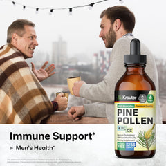 BIO KRAUTER Pine Pollen Tincture dropper close-up shows easy application