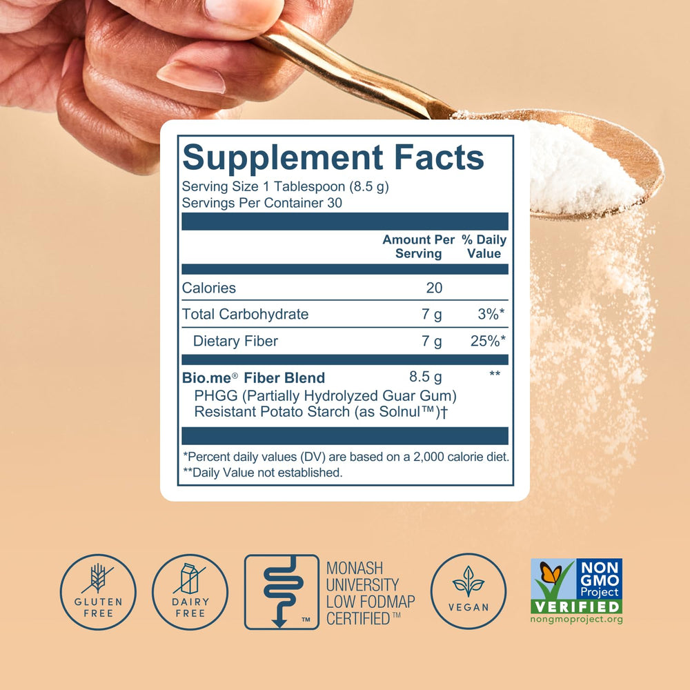 Bio.me gluten-free badge on packaging signaling dietary-conscious choice