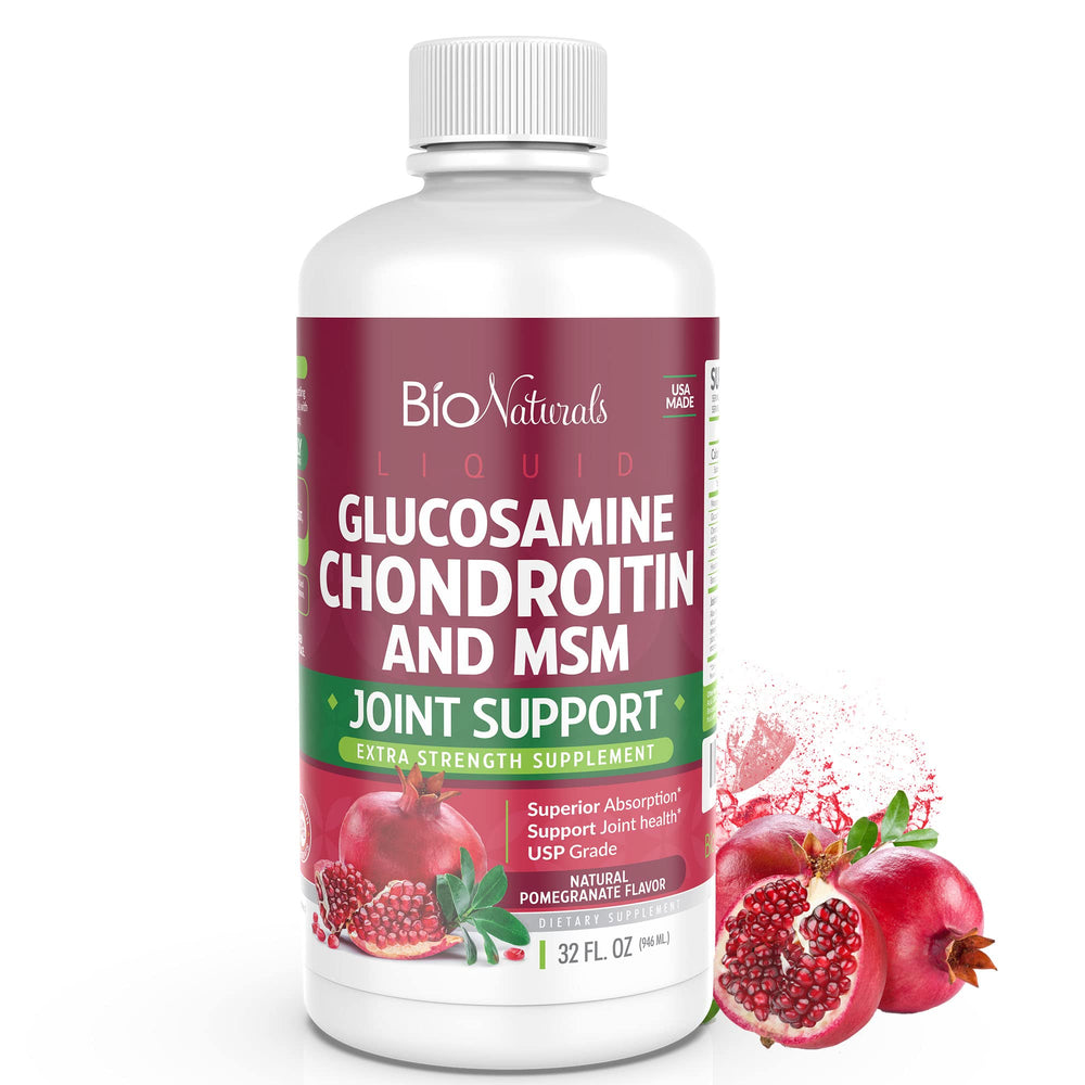 Bio Naturals glucosamine bottle with joint support for smoother movement