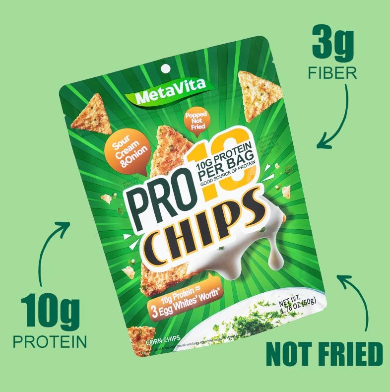 BIO NUTRI Pro10 chip closeup reveals airy, crispy texture