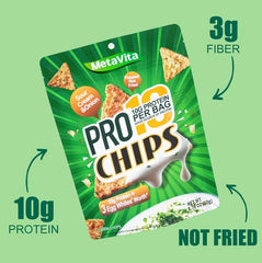 BIO NUTRI Pro10 chip closeup reveals airy, crispy texture