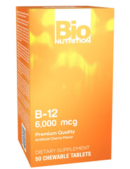 Bio Nutrition B-12 Sublingual Tablet bottle front for daily nerve support.