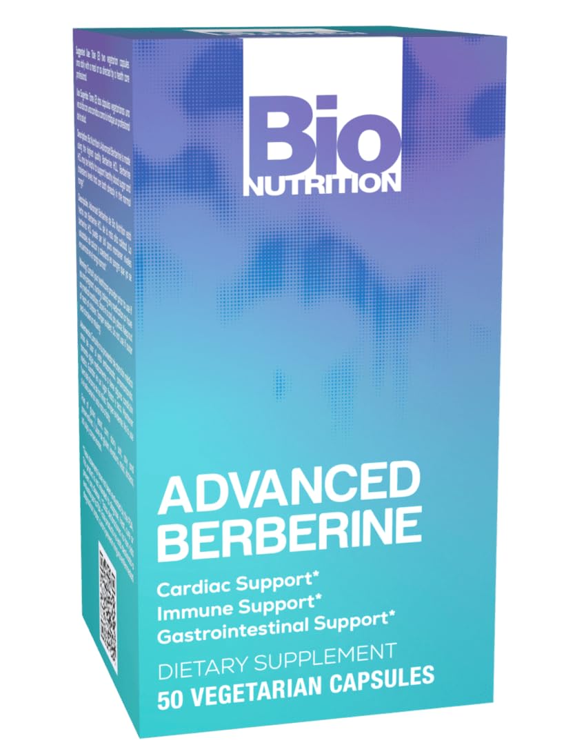 Bio Nutrition Berberine bottle shows 1,200 mg per bottle for daily support