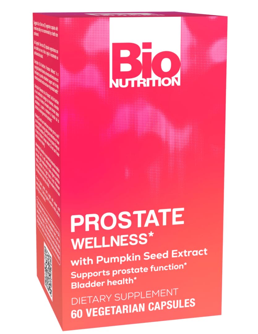 Bio Nutrition Bienestar Prostático cápsulas frente a la botella, uso diario fácil