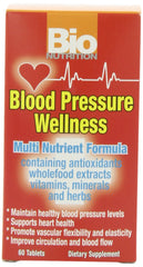 Bio Nutrition Blood Pressure Wellness Tabs tablets in bottle for daily dosing.