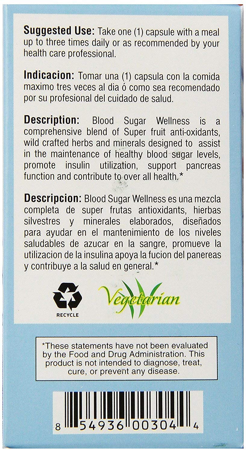 Bio Nutrition Blood Sugar Wellness capsules for convenient daily support.