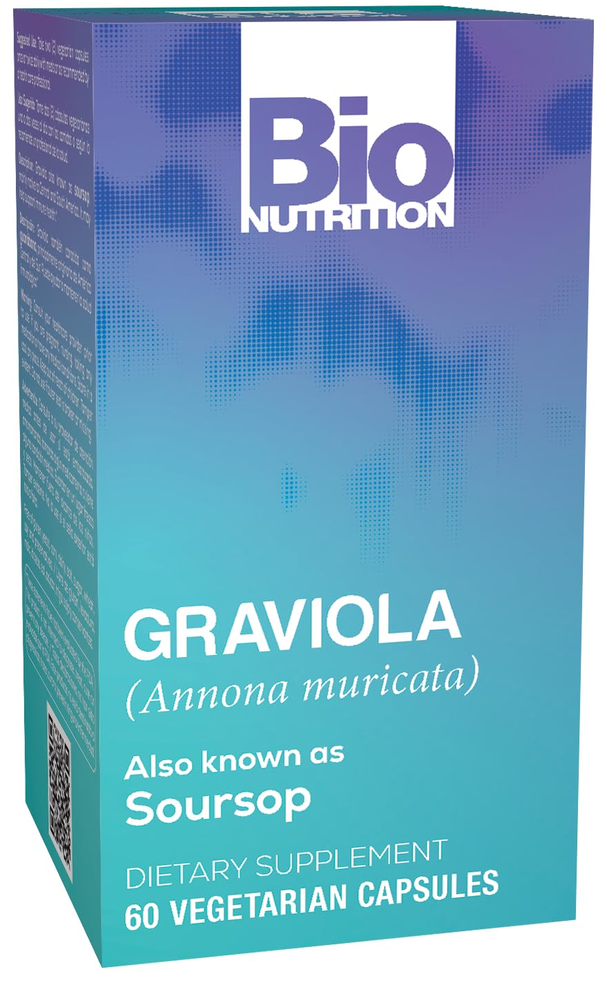 Bio Nutrition Graviola bottle front view for daily antioxidant support