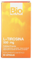 Bio Nutrition L-Tyrosine bottle front label showing dosage.