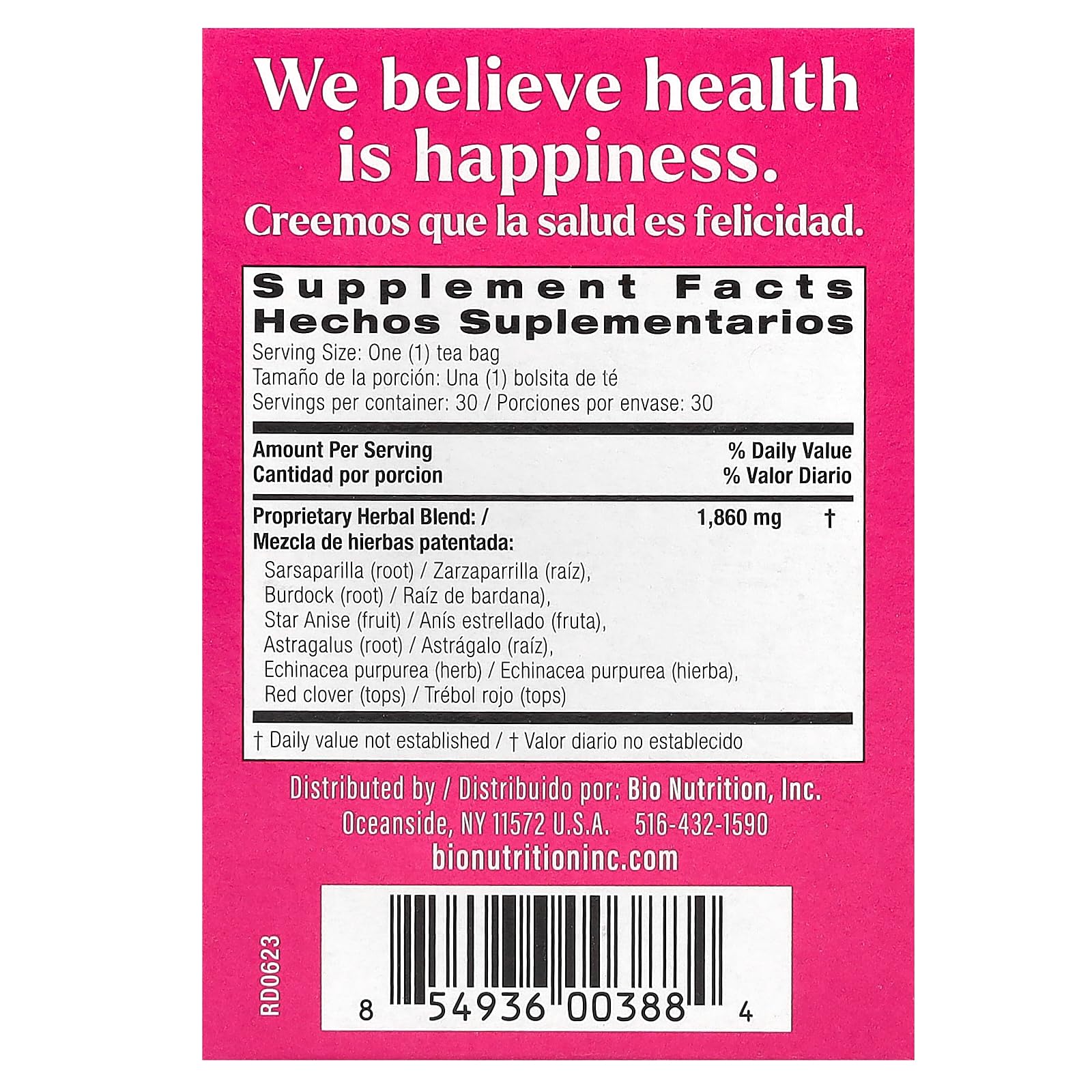 Bio Nutrition Lymph Support Tea brewing cup, soothing aroma and relaxing ritual.