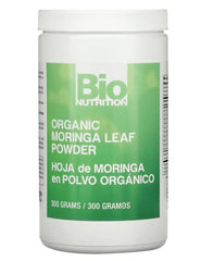 Bio Nutrition Moringa leaf powder bottle for daily smoothies.