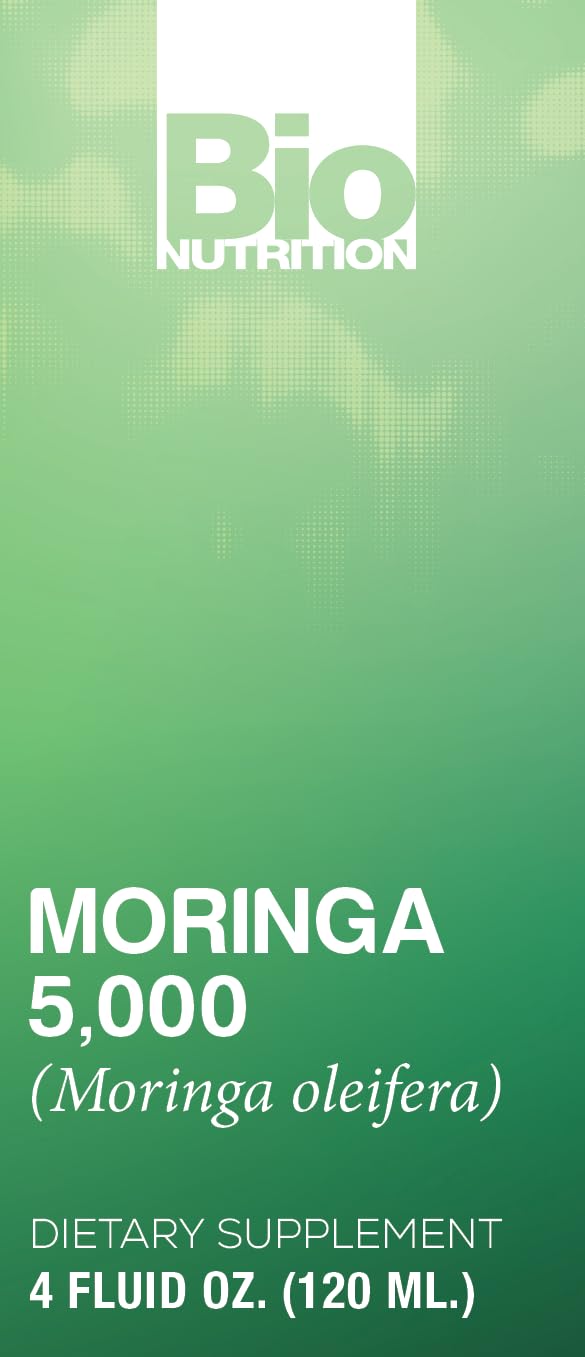 Bio Nutrition Moringa Liquid packaging with secure cap for freshness.