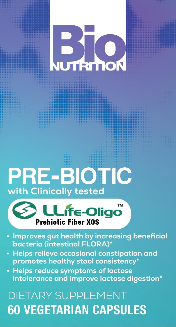 Bio Nutrition packaging for prebiotic digestive wellness, ready for daily use.