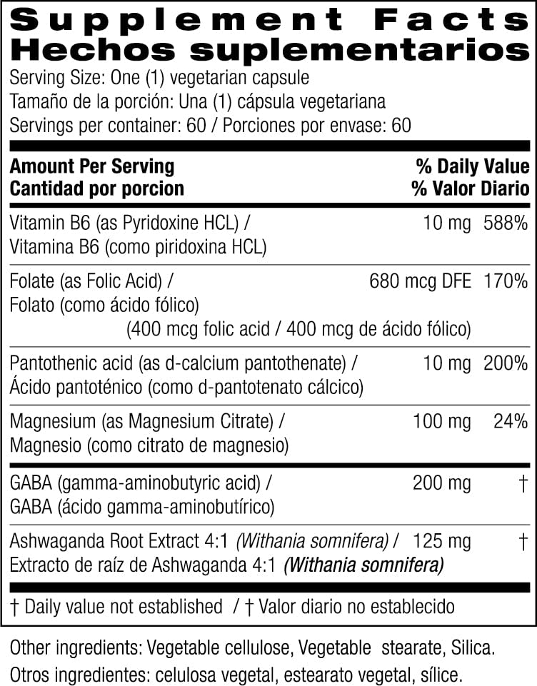 Bio Nutrition Stress Wellness capsules — plant-based, convenient daily relaxation support.