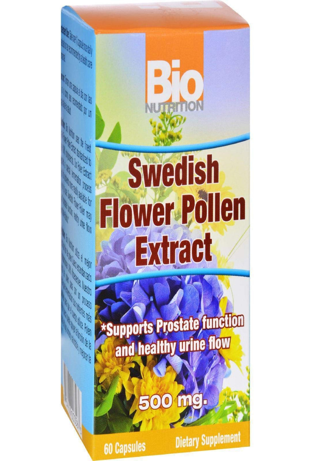 Bio Nutrition Swedish Flower Pollen Extract bottle pour, convenient daily intake and fermentation-enhanced nutrients