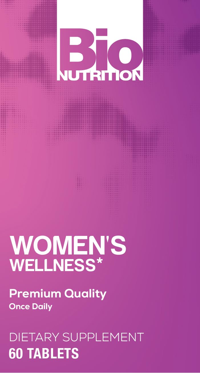 Bio Nutrition Women Wellness Tabs ingredients chart, plant-based compounds and nutrients