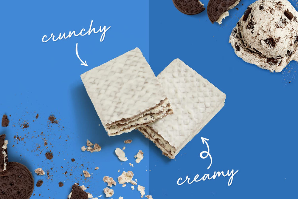 Post-workout snack: Power Crunch bar, quick protein option.