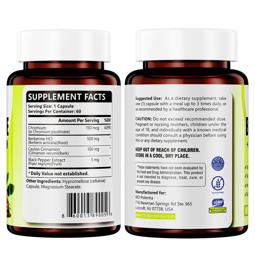 BIO POTENTIA Non-GMO vegan bottle highlights clean, plant-based formula.