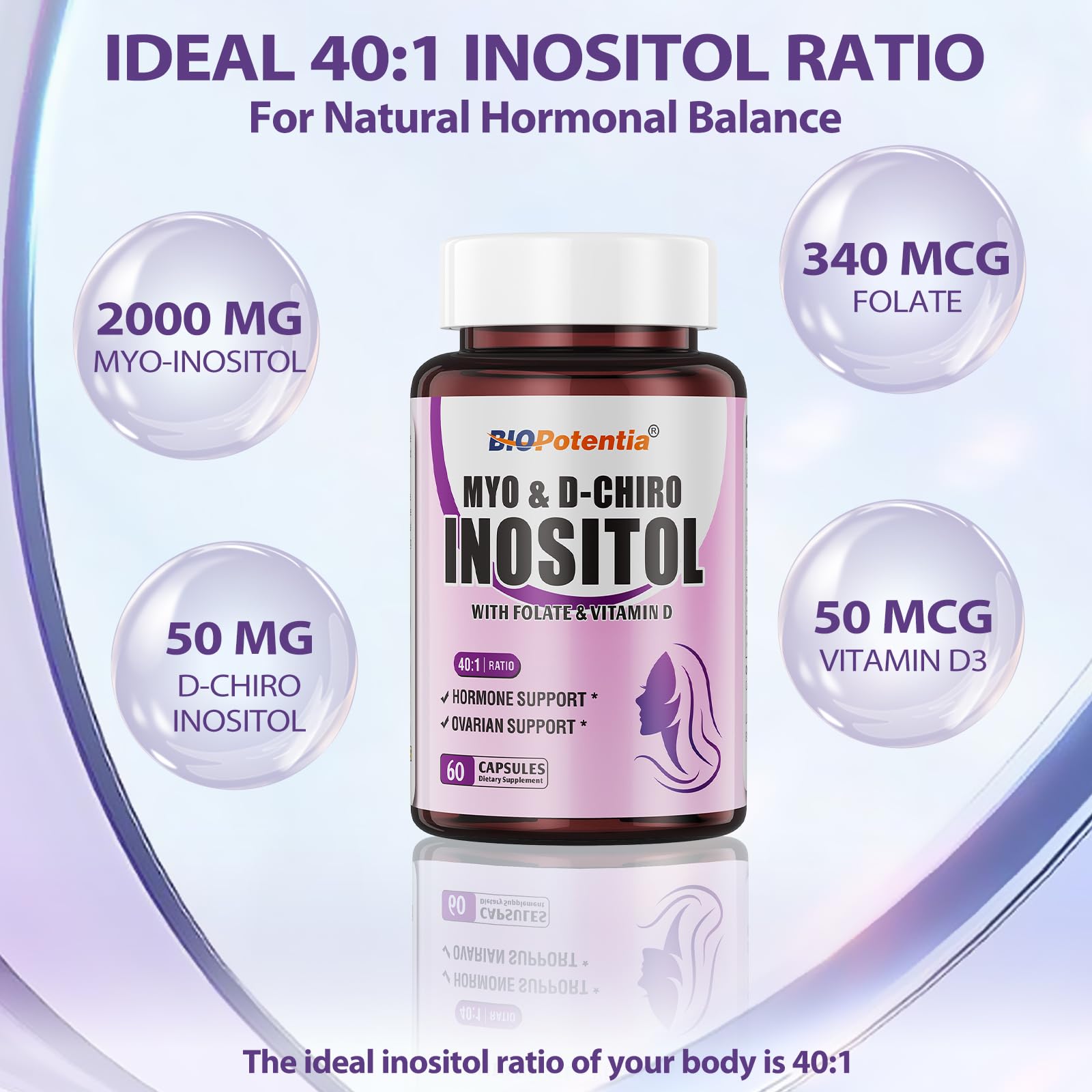 BIO POTENTIA bottle label emphasizes non-GMO vegan formula.